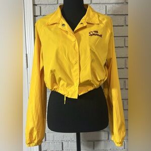 The Simpsons Yellow Cartoon Graphic Jacket Women's  M